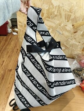 Alexander Wang Black & White Logo Tote